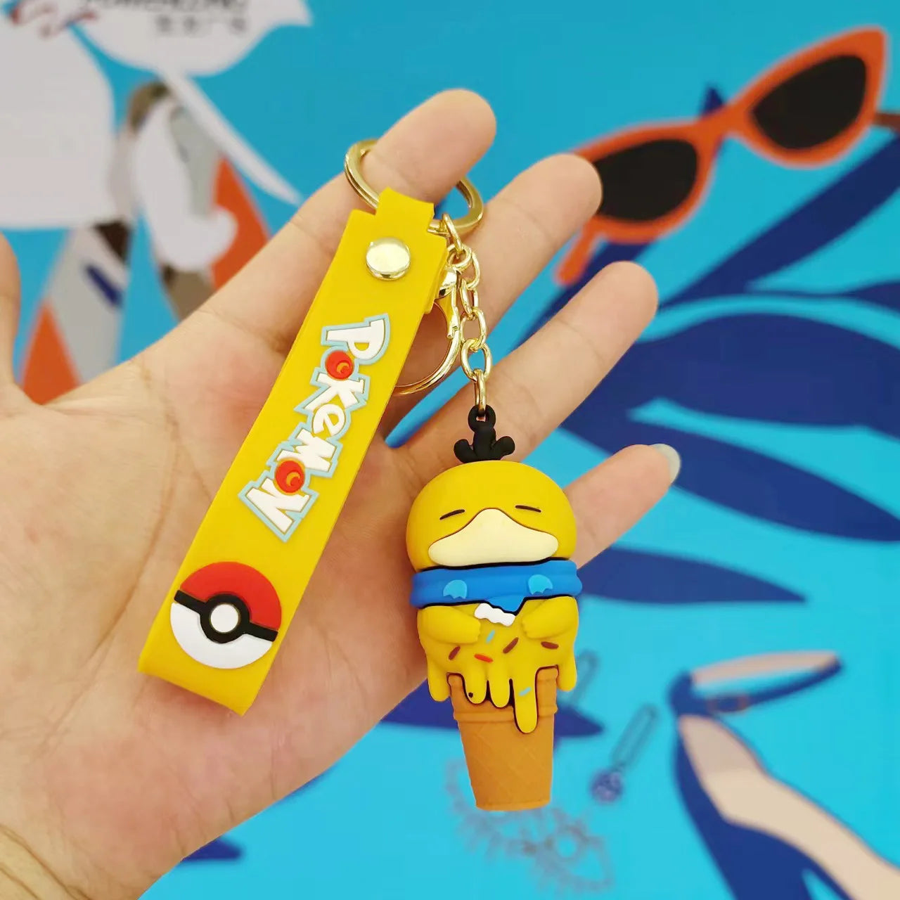 Ice Cream Cone Keychain